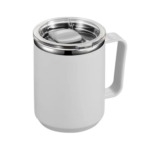2025 New 450ml Stainless Steel Coffee Mug Vacuum Insulated Travel Cup with Leakproof Lid & Straw for Camping Office Commute - Image 3