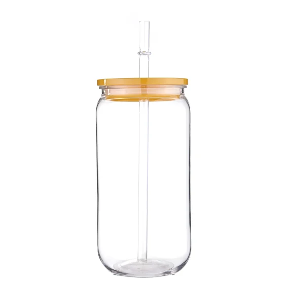 16oz PET Plastic Cups with Replaceable Colored Lids & Straws: Soda, Juice, Dairy Drinks - Image 3