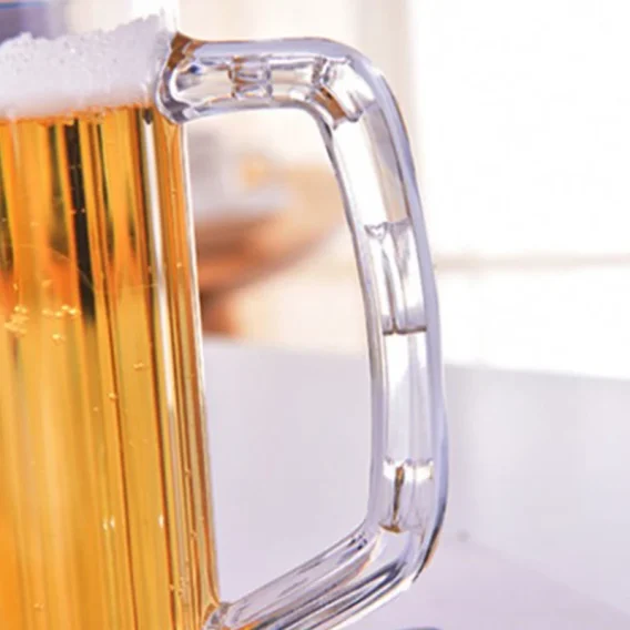 500ML Transparent Beer Mug Plastic Unbreakable Breakfast Milk Coffee Juice Water Cup Barware Drinkware for Home Party Bar KTV - Image 10