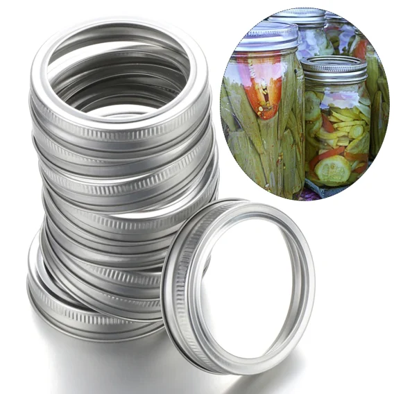10/20PCS Canning Lids Leak-Proof Split-type Regular/Wide Mouth Mason Jar Lids Tinplate Jar Caps Storage Bands - Image 2