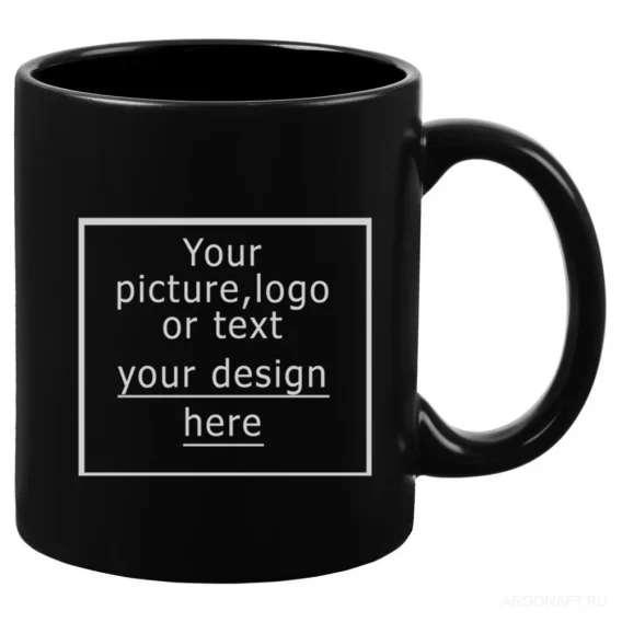 Custom Black Ceramic Mug: 11oz/325ml DIY Family Photos & Company Logo Cup - Image 4