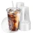 Customizable Plastic Cups with Lids (50pcs) – Personalized Cold Drink Party & Event Supplies