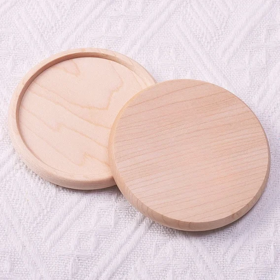 1PCS Wooden Solid Walnut Coaster: Heat Resistant for Tea Coffee Cup, DIY Home Decor - Image 4