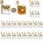 1.5Oz Mini Hexagon Glass Honey Jars with Wood Dipper & Bee Charms for Weddings & Parties
