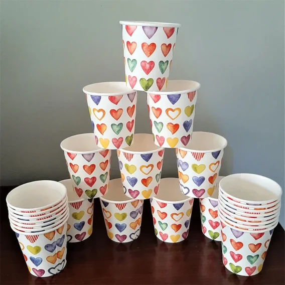 Custom 50 Paper Cups - Personalized Disposable Party Cups with Photo/Logo/Text - Image 10
