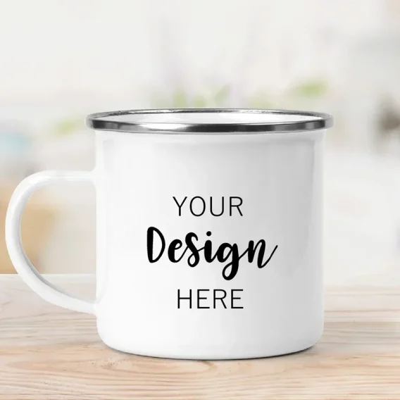Custom Name mugs private Logo Text Enamel Coffee Cup Print Store Company Logo Mug Friends Birthday Gift Mug Drinking glass Weird - Image 4