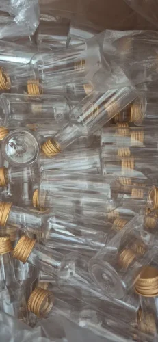 Bulk 10/30/50/100 Pcs Mini Plastic Bottles with Lids – 1.7 Oz Clear Juice & Wine Containers photo review