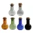 6 Pcs Bulk Cute Color Glass Bottles with Corks – Tiny Bulb Jars for Wishing & Craft Gifts